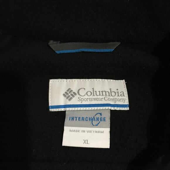 Columbia Womens XL Black Fleece Jacket Full Zip Interchange - Picture 4 of 8